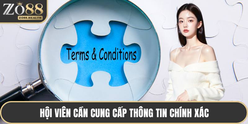 Hội viên cần cung cấp thông tin chính xác