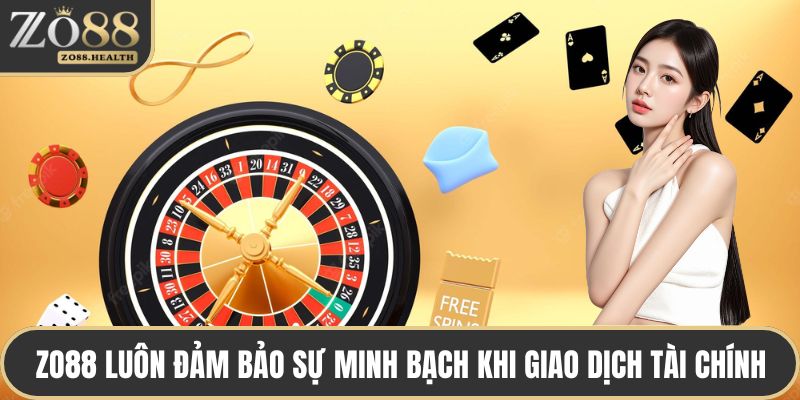 ZO88 luôn đảm bảo sự minh bạch khi giao dịch tài chính